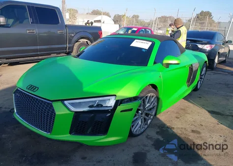 2017 Audi R8 Spyder from USA, damaged, VIN WUAVACFX5H7903923